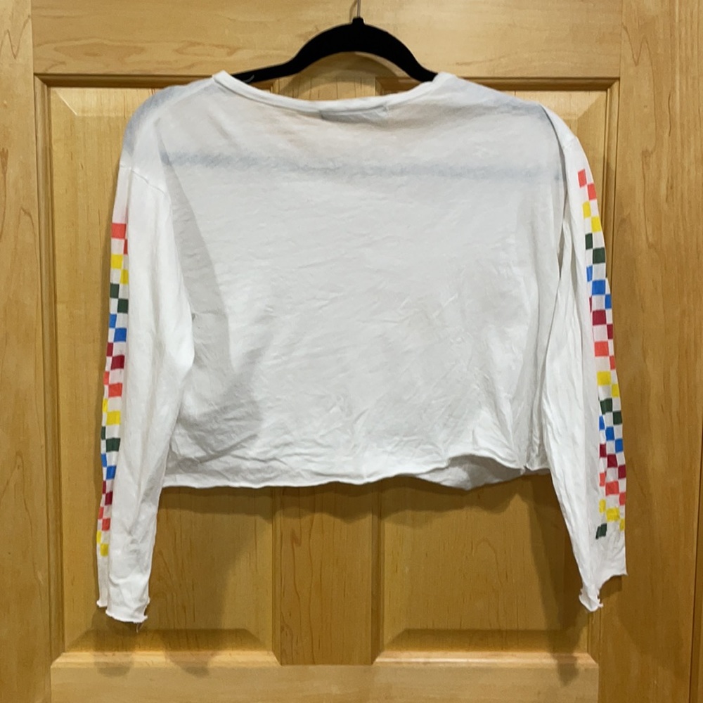 BOGO Rock Rose couture crop ling sleeve t-shirt L